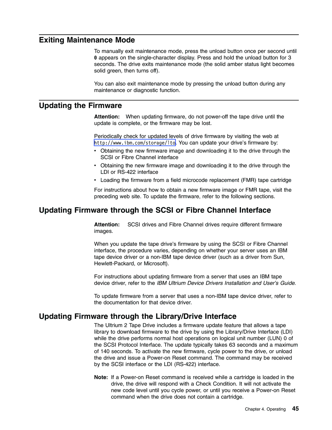 IBM Partner Pavilion T400F manual Exiting Maintenance Mode, Updating the Firmware 