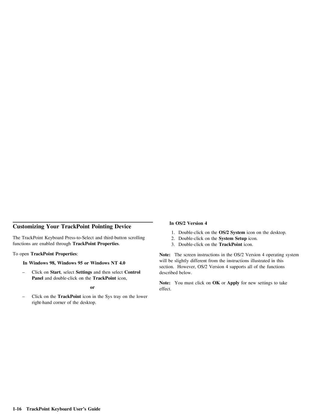 IBM Partner Pavilion TrackPoint manual To open 