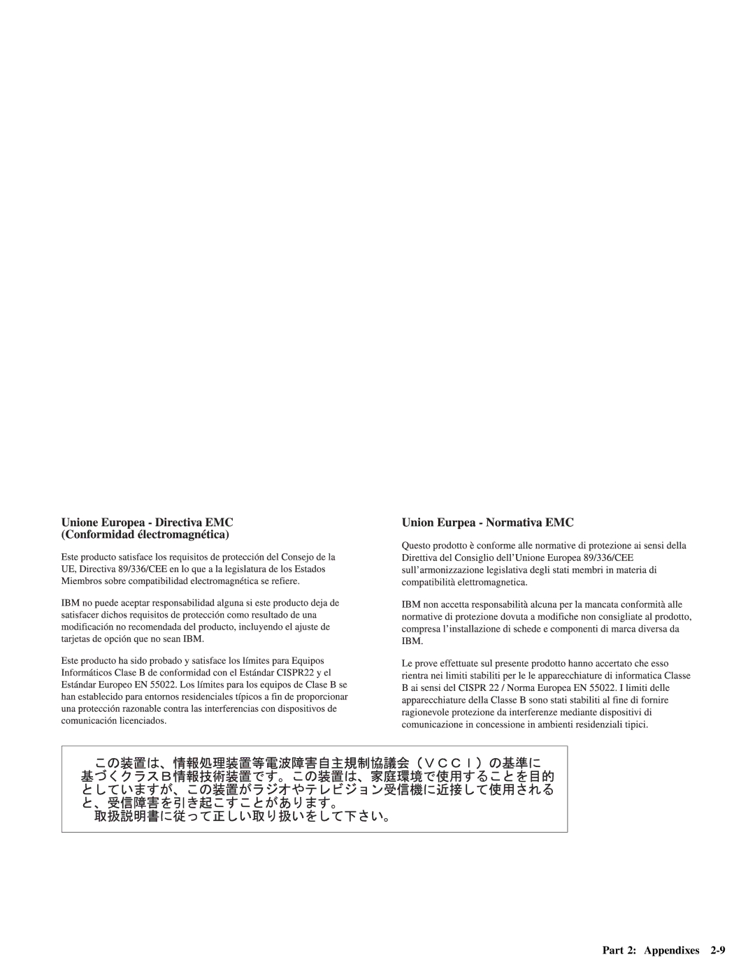 IBM Partner Pavilion TrackPoint manual Part 2 Appendixes 