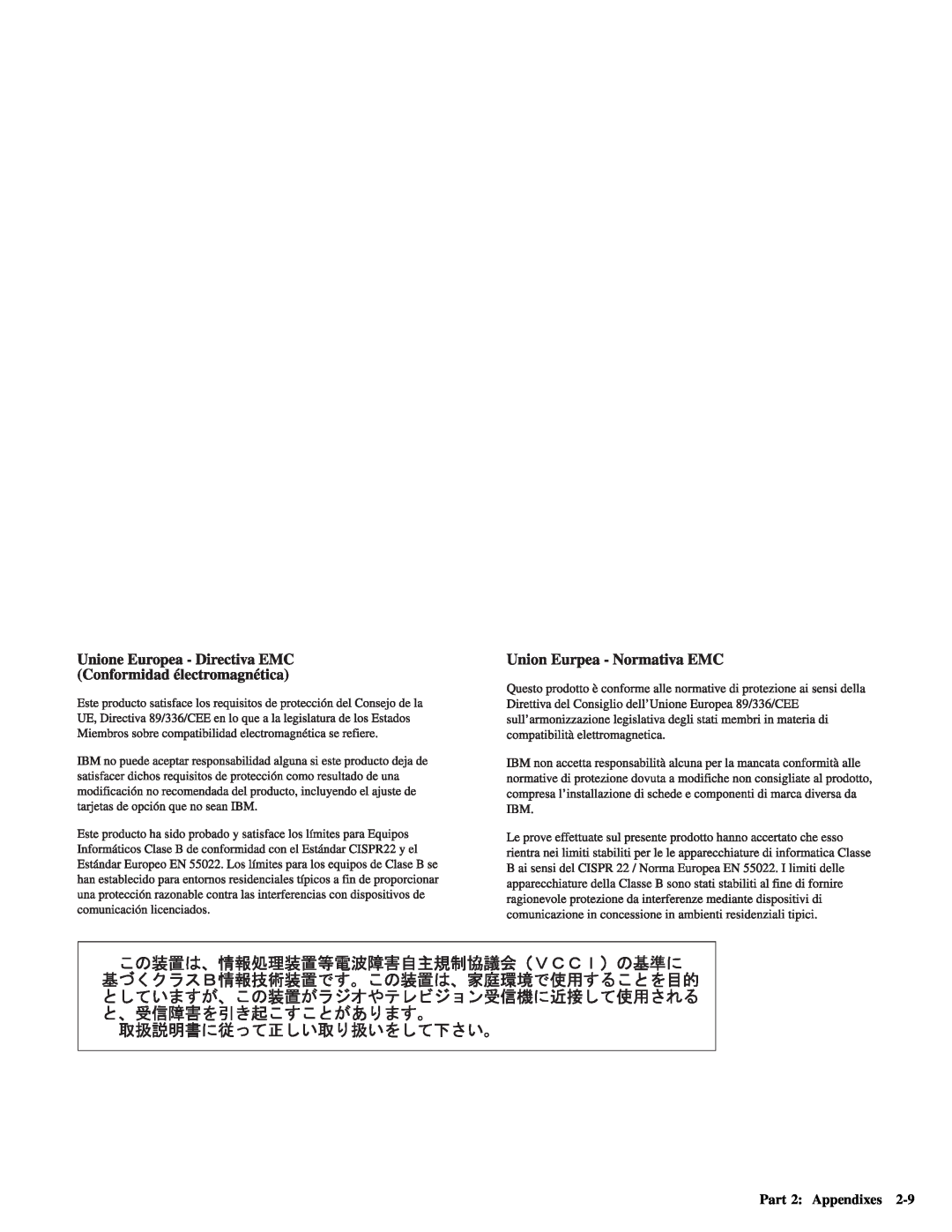 IBM Partner Pavilion TrackPoint manual Part 2 Appendixes 