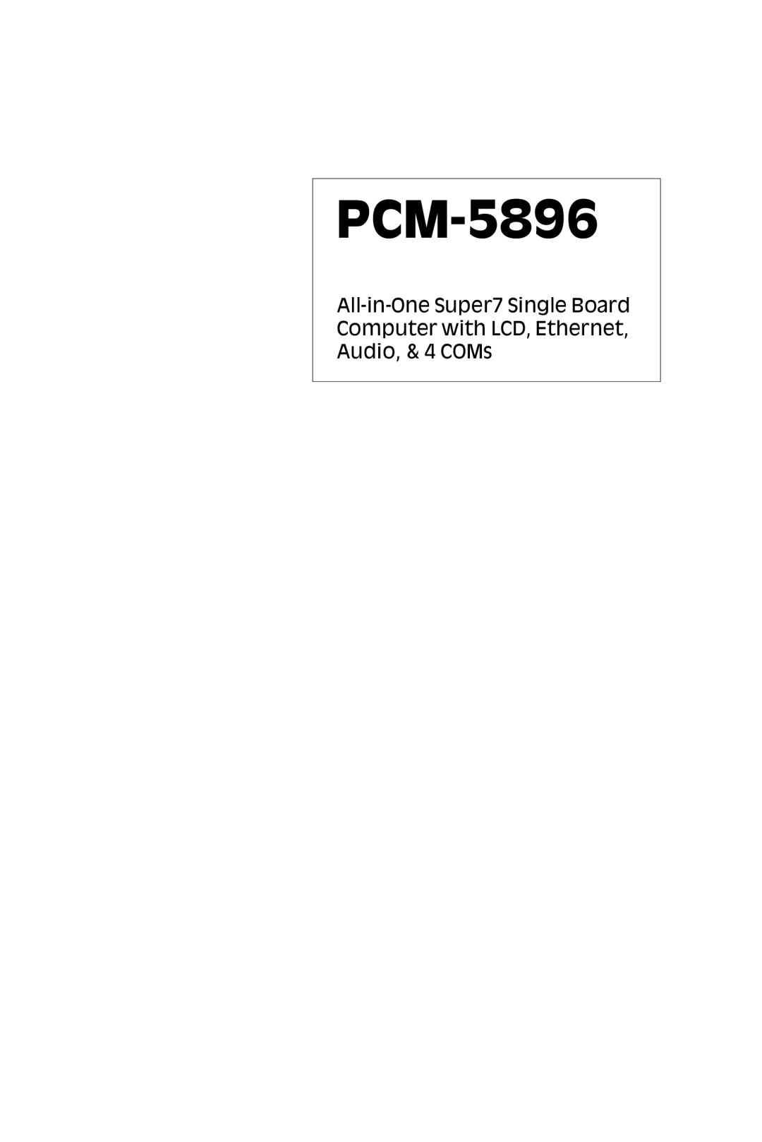 IBM PCM-5896 manual 