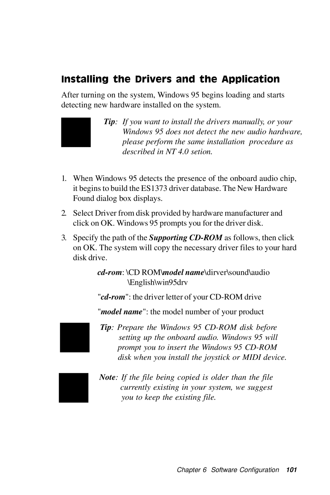 IBM PCM-5896 manual Installing the Drivers and the Application 