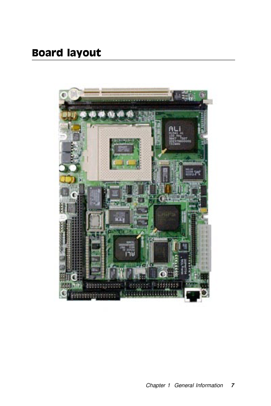 IBM PCM-5896 manual Board layout 