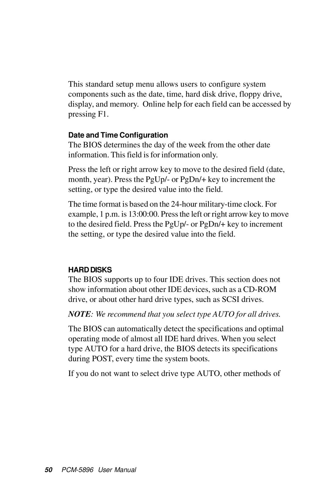 IBM PCM-5896 manual Hard Disks 