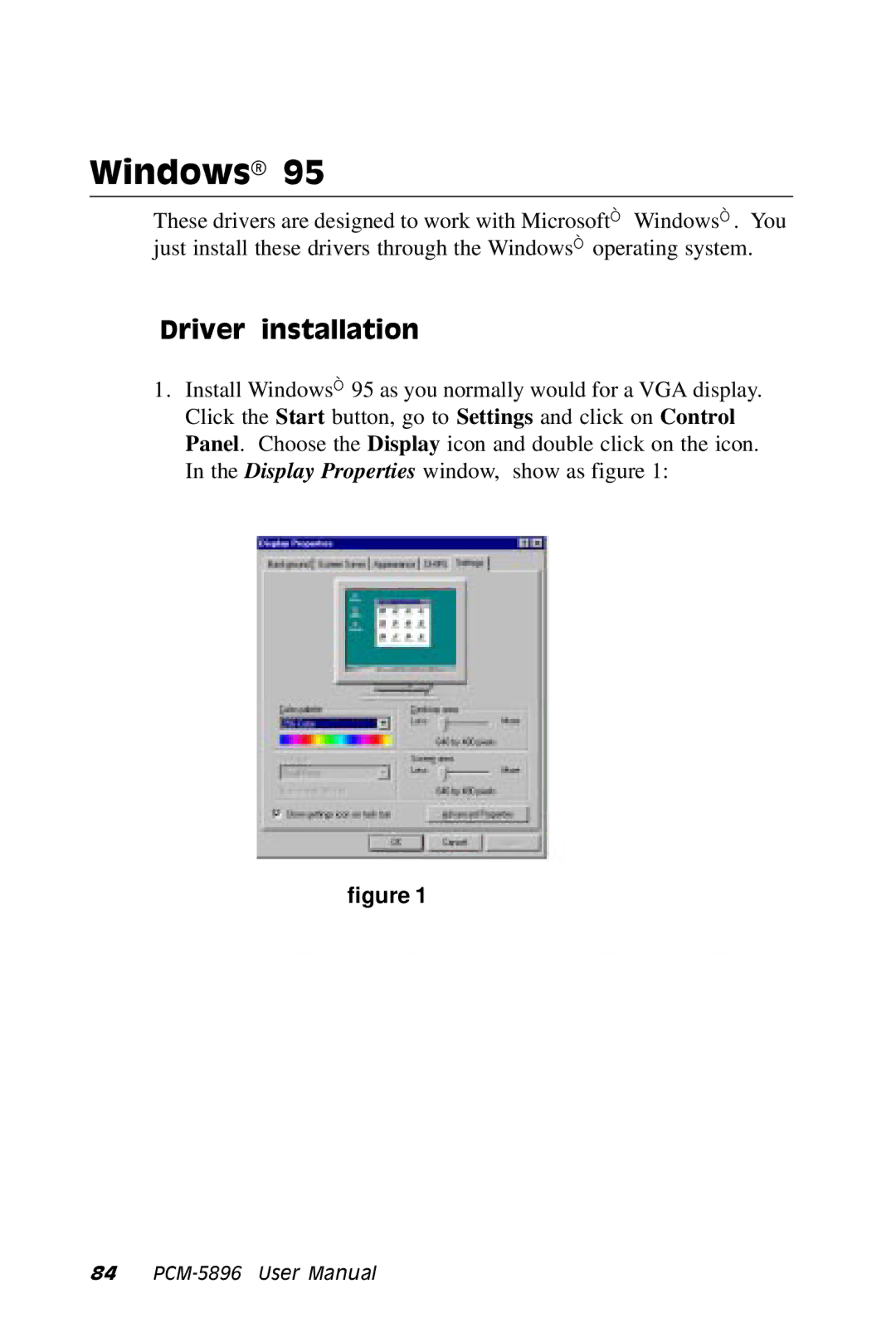 IBM PCM-5896 manual Windows, Driver installation 