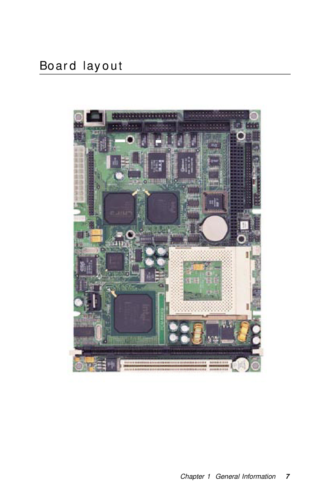 IBM All-in-One FC/Socket 370 Celeron, PCM-6890B manual Board layout 