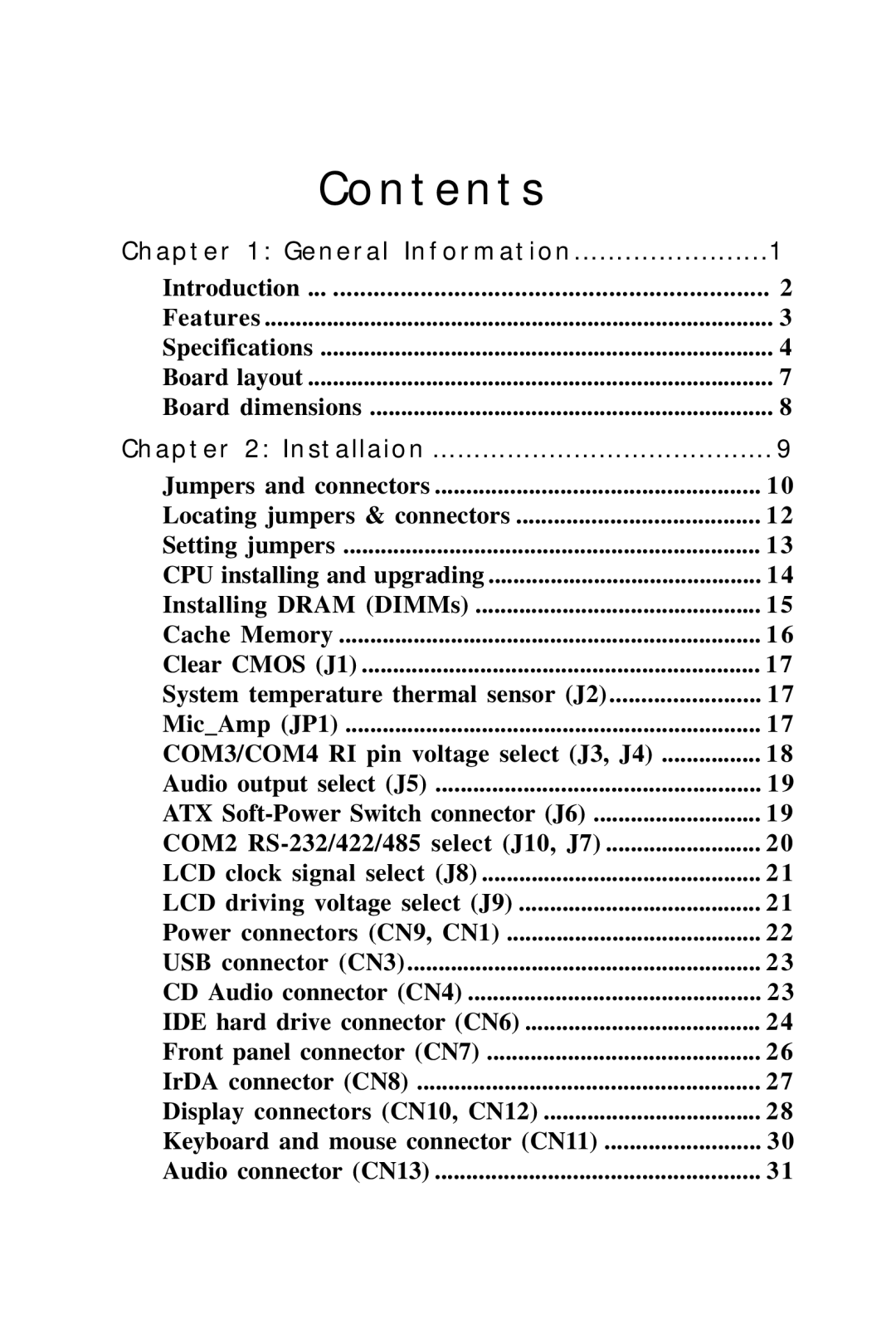 IBM PCM-6890B, All-in-One FC/Socket 370 Celeron manual Contents 