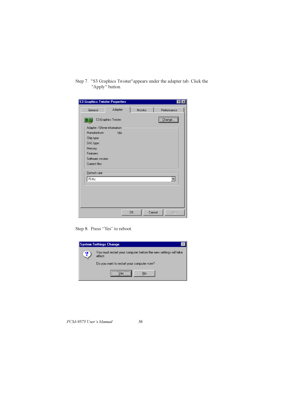 IBM 100/10 user manual PCM-9575 User’s Manual 