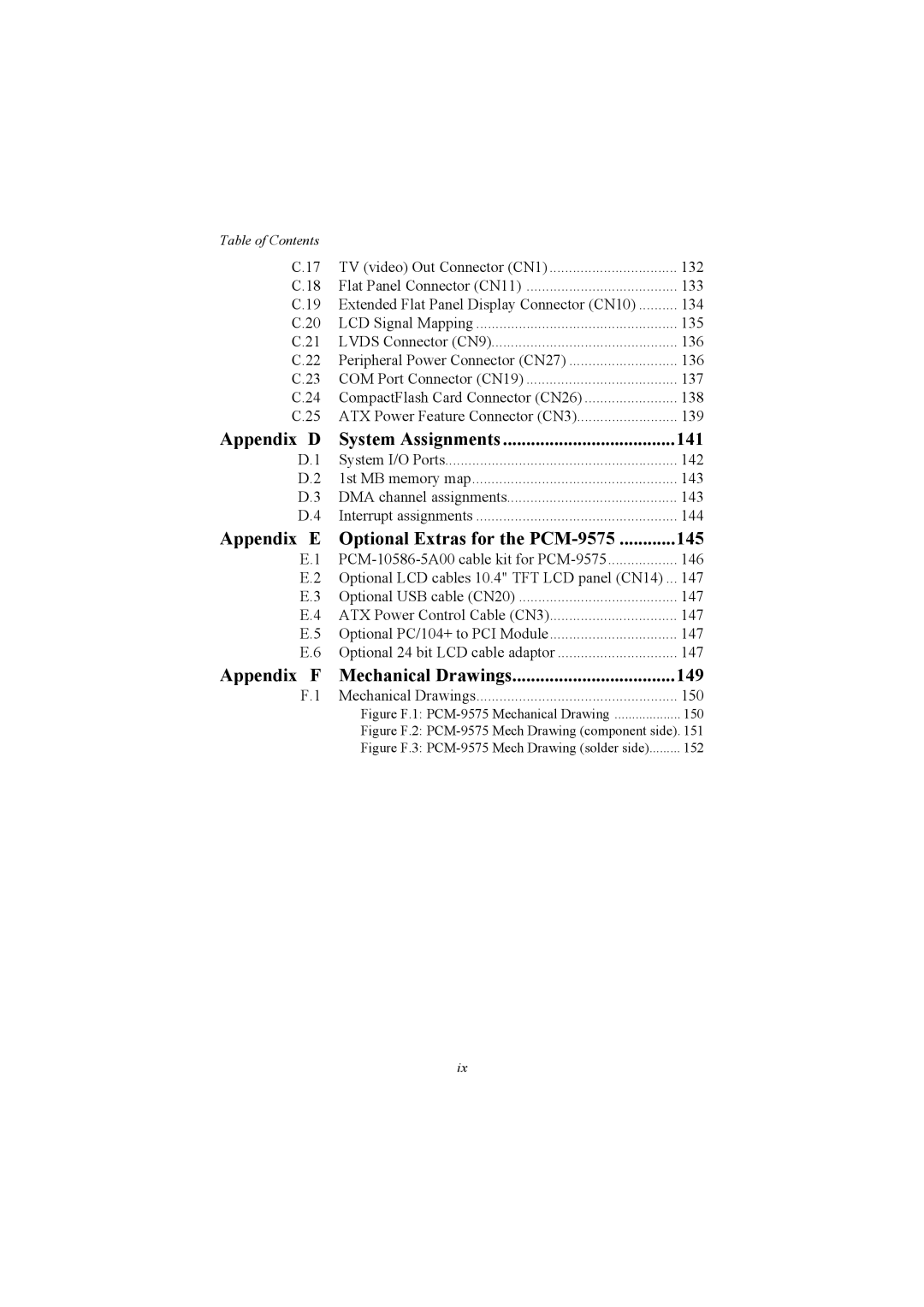 IBM 100/10, PCM-9575 user manual Appendix D 