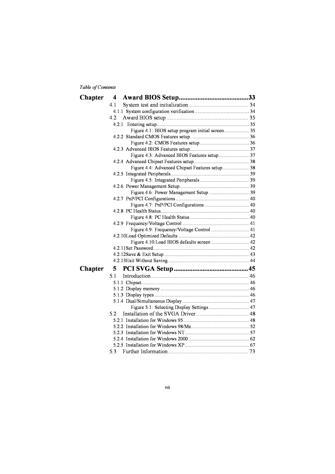 IBM 100/10, PCM-9575 user manual Table of Contents, 4.1.1 