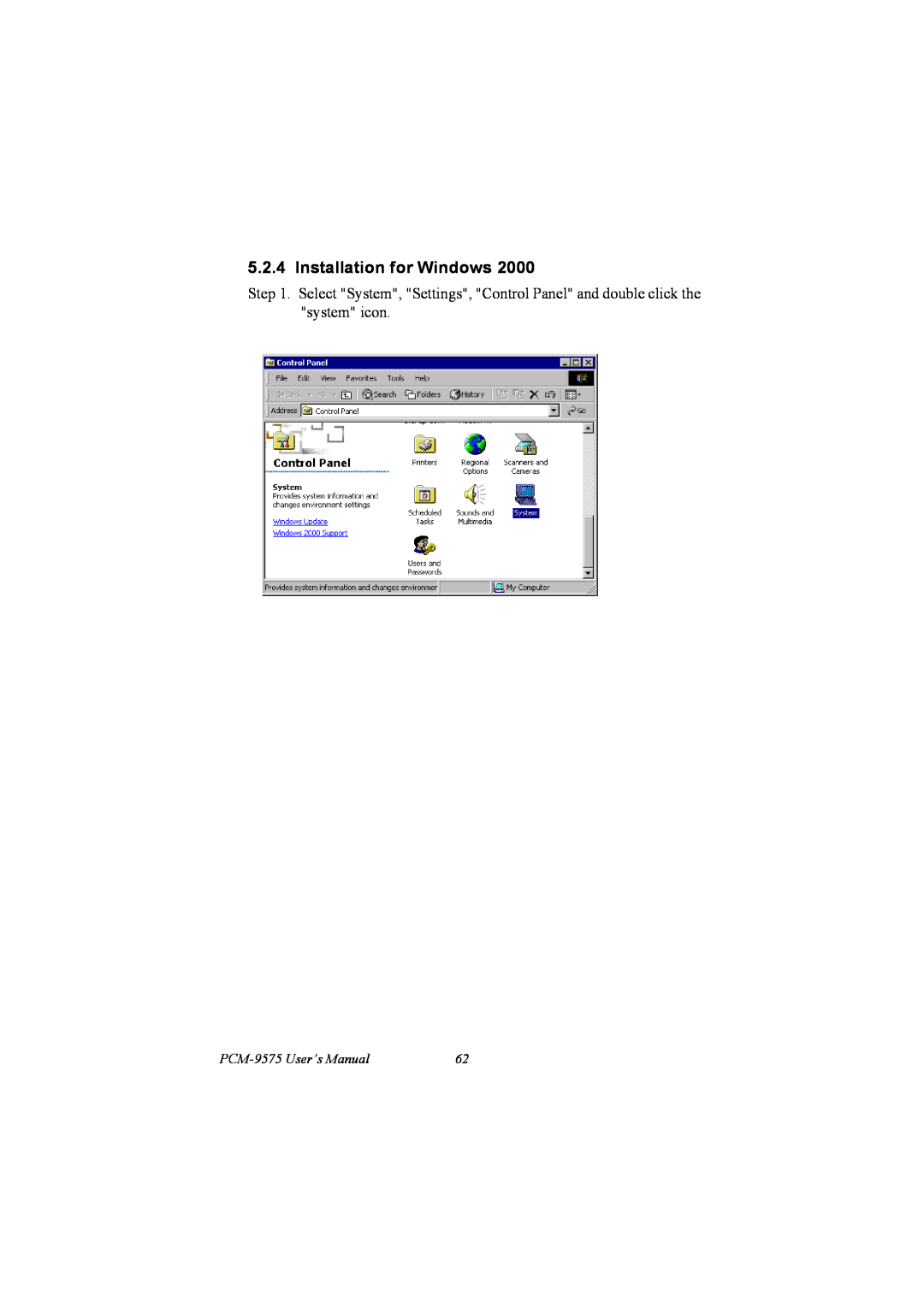 IBM 100/10 user manual Installation for Windows, PCM-9575 User’s Manual 