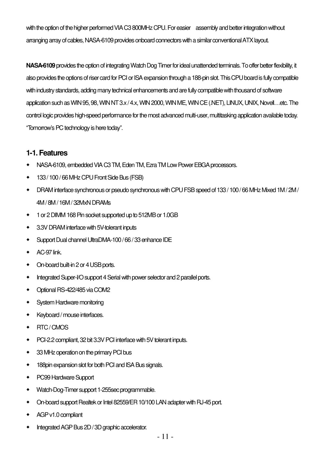 IBM PPC-1510PT user manual Features, RTC / Cmos 