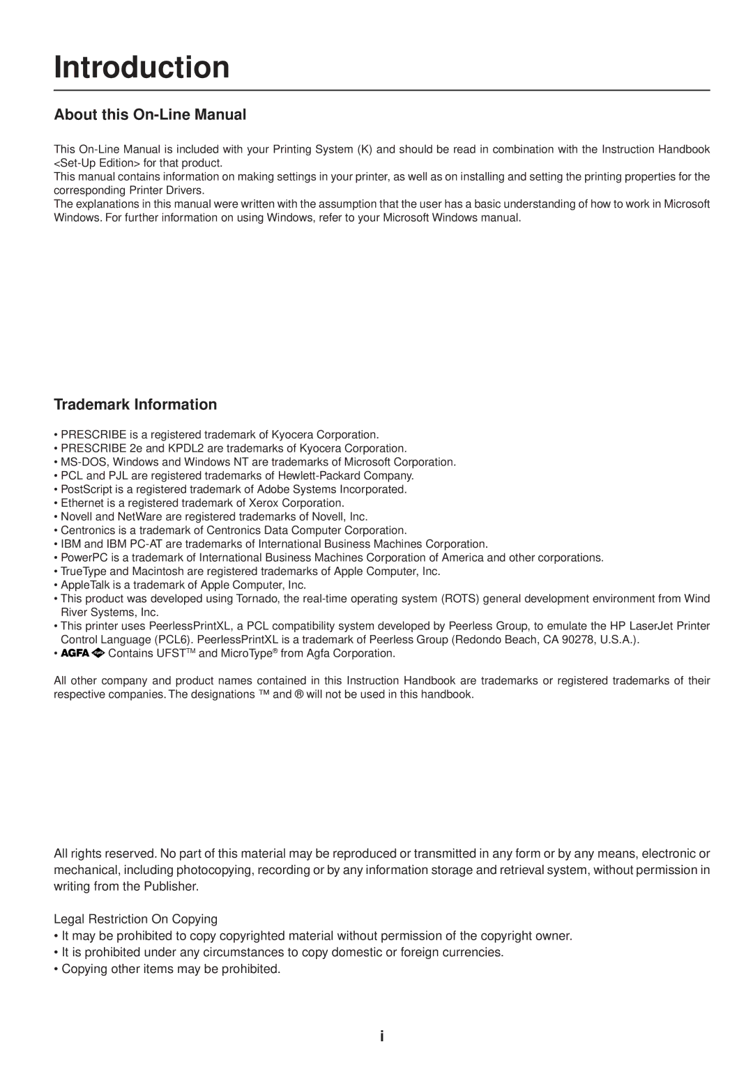 IBM Printing System manual Introduction, About this On-Line Manual 