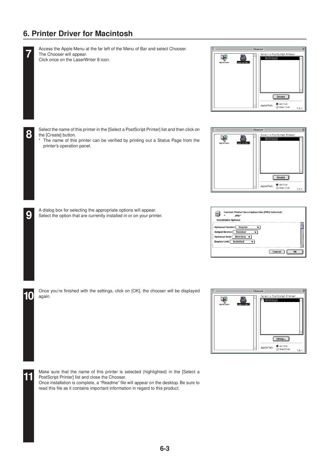 IBM Printing System manual Chooser will appear 