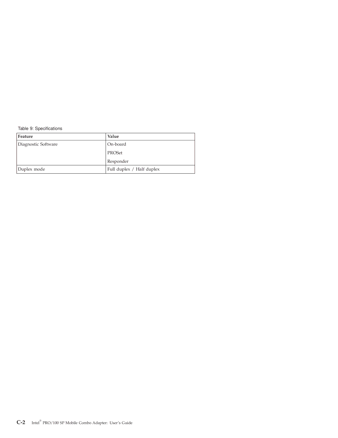 IBM manual 2Intel PRO/100 SP Mobile Combo Adapter User’s Guide 