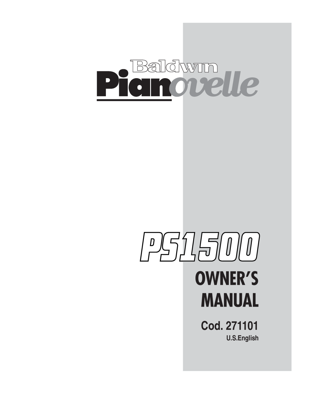 IBM PS1500 owner manual Cod, U.S.English 