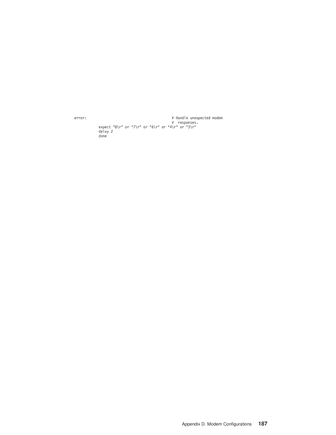 IBM pSeries690 manual Appendix D. Modem Configurations 