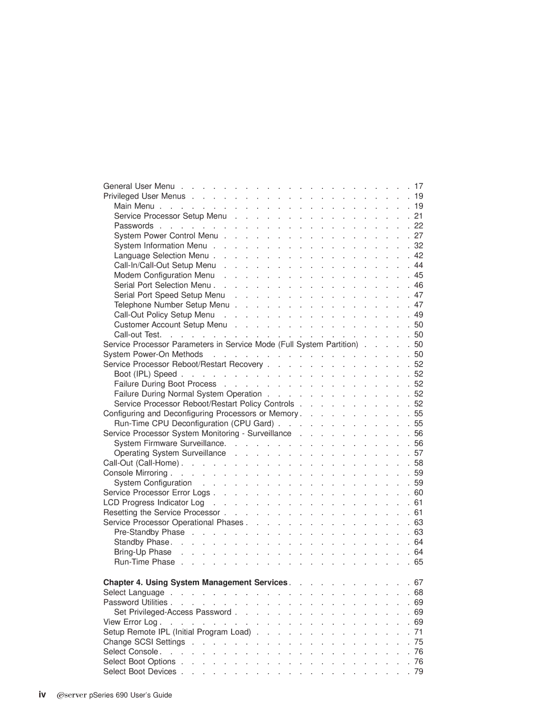 IBM pSeries690 manual Using System Management Services 