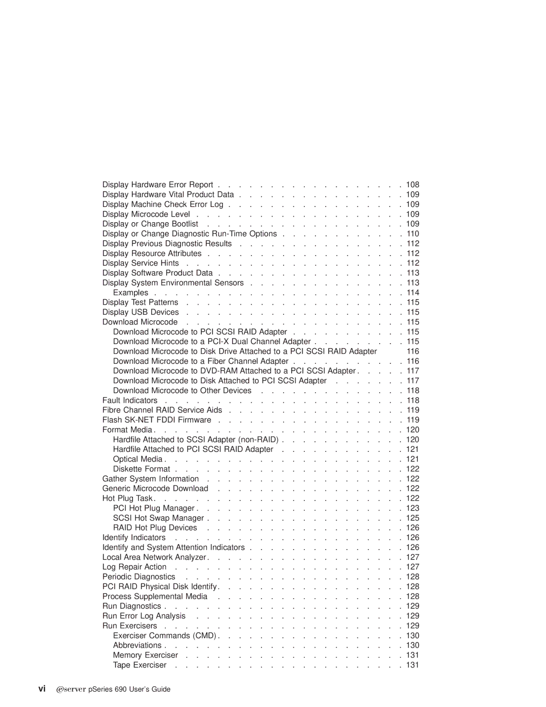 IBM pSeries690 manual Vi Eserver pSeries 690 Users Guide 