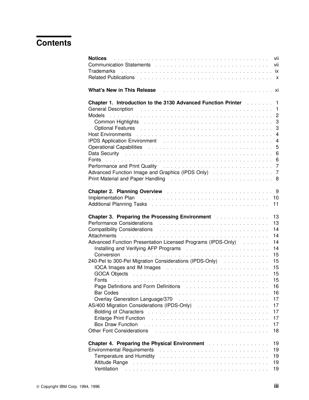 IBM q5-44-3974-04 manual Contents 