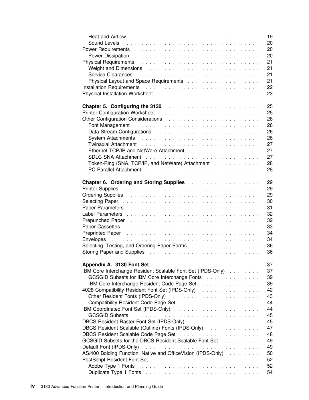 IBM q5-44-3974-04 manual 3130, Set, Ibm, Dbcs, Font 