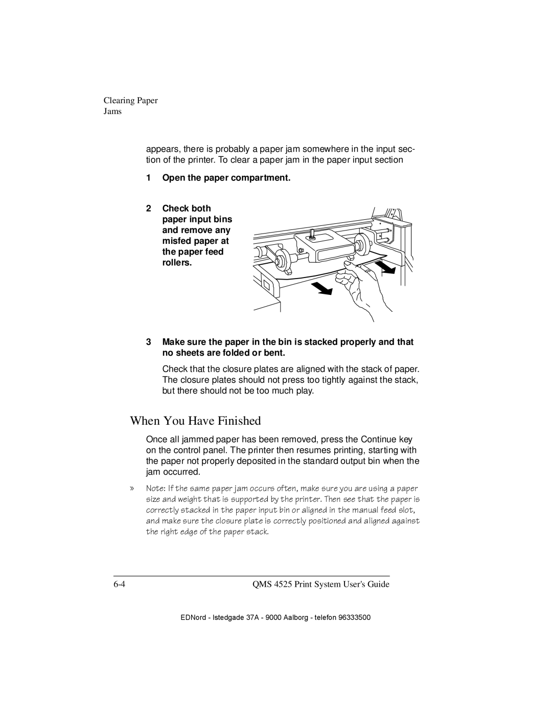 IBM QMS 4525 manual When You Have Finished 