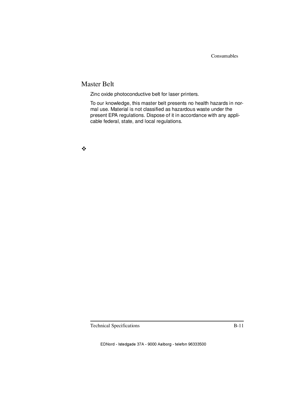 IBM QMS 4525 manual Master Belt 