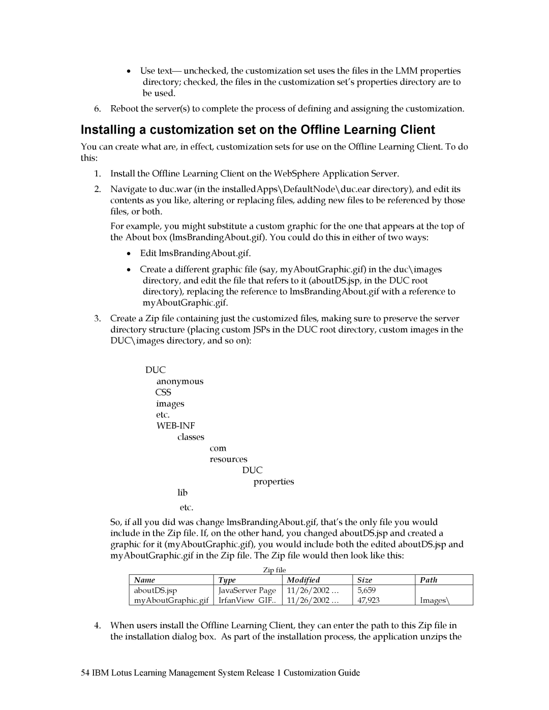 IBM R1 manual Name Type Modified Size Path 