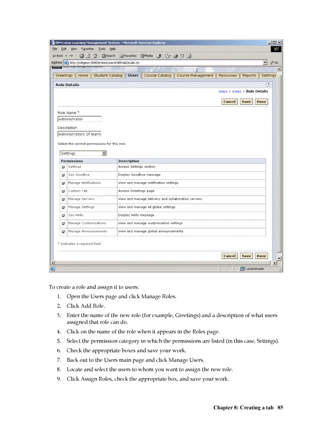 IBM R1 manual Creating a tab 