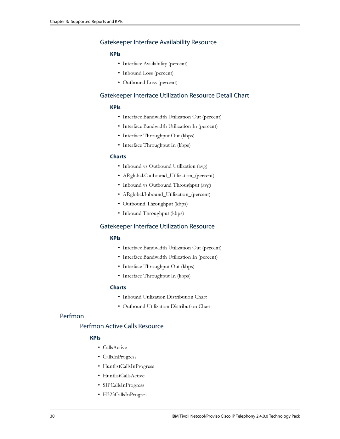 IBM R2E2 manual Gatekeeper Interface Availability Resource, Gatekeeper Interface Utilization Resource Detail Chart 