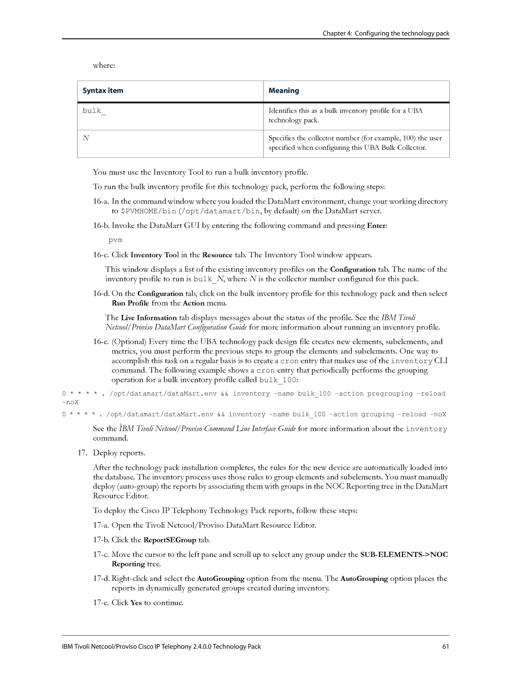 IBM R2E2 manual Syntax item 