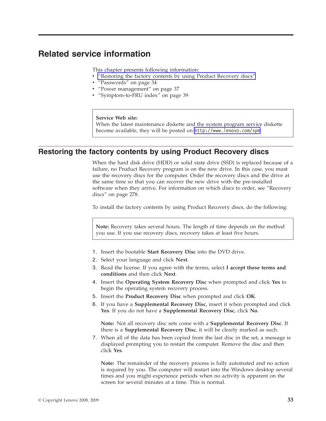 IBM R400 manual Related service information, Service Web site 