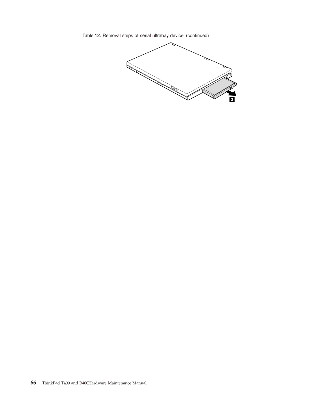 IBM R400 manual Removal steps of serial ultrabay device 