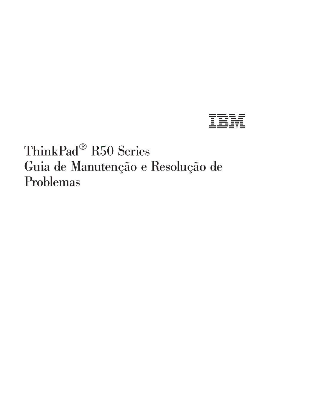 IBM R50 manual 