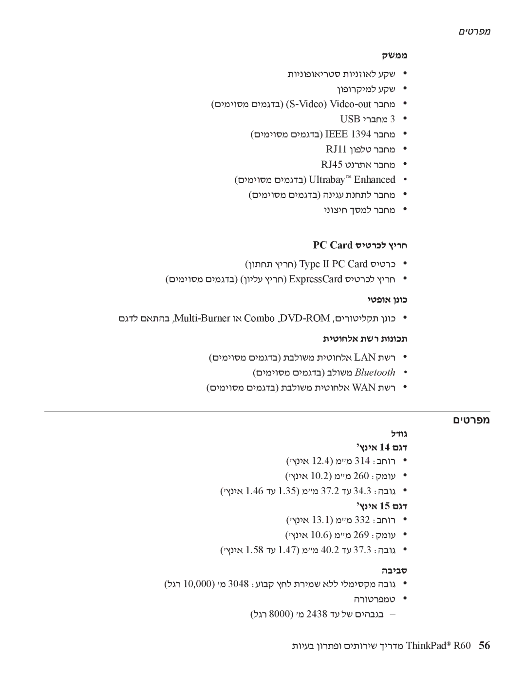 IBM R60 manual םיטרפמ 