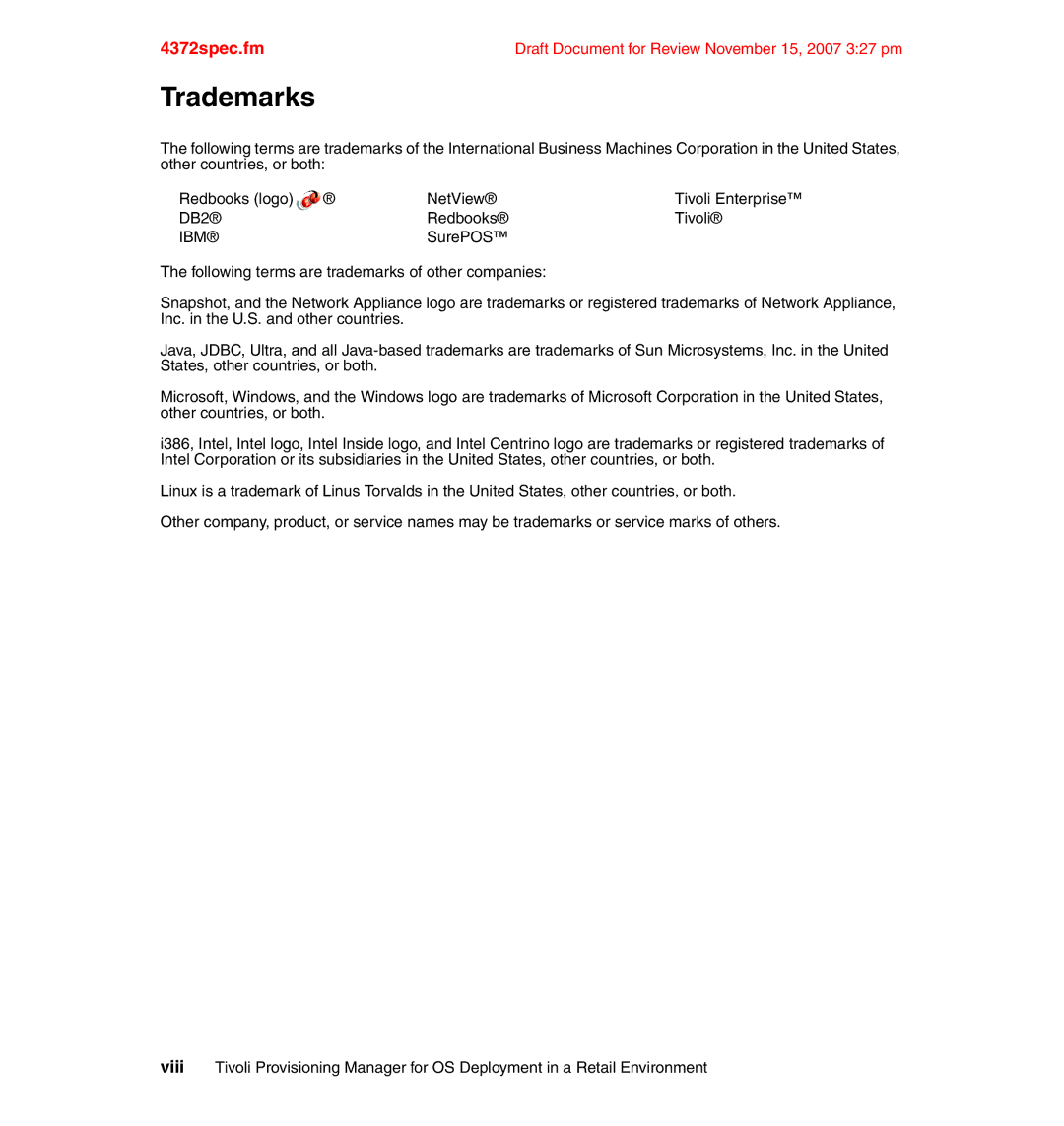 IBM REDP-4372-00 manual Trademarks, Ibm 