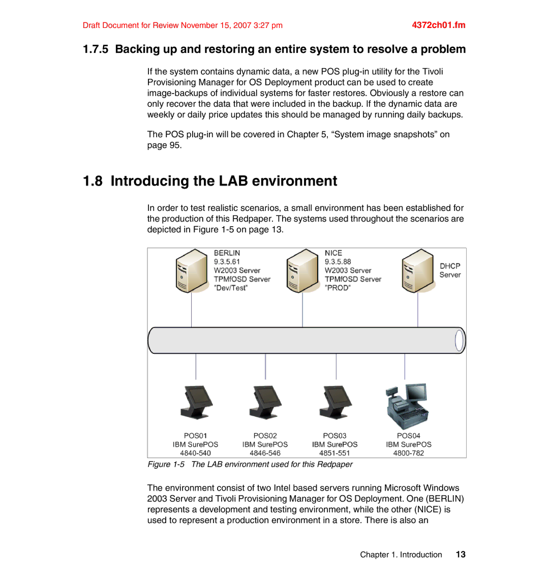 IBM REDP-4372-00 manual Introducing the LAB environment, LAB environment used for this Redpaper 