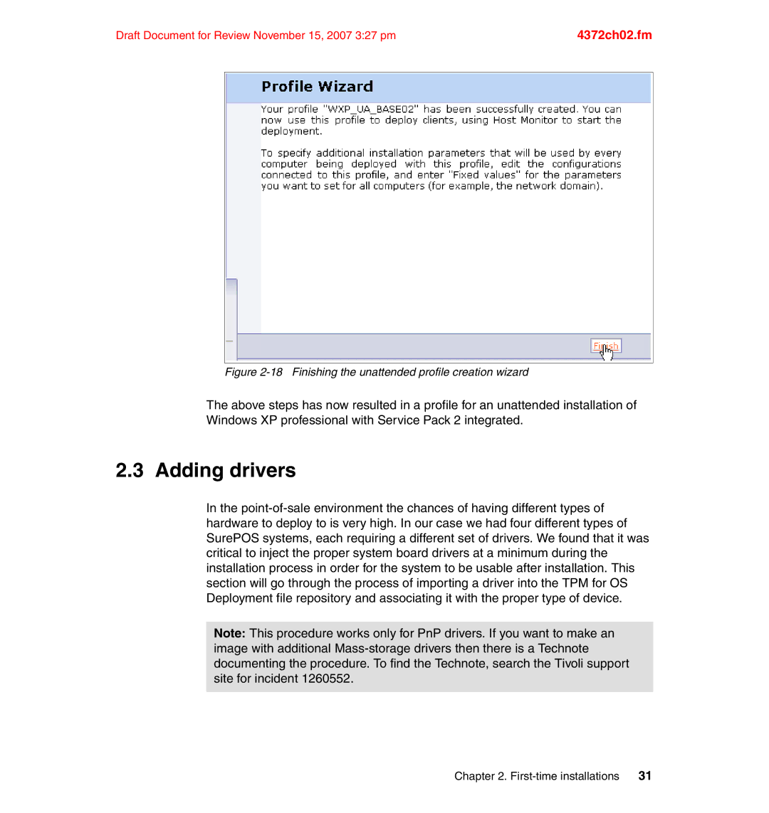 IBM REDP-4372-00 manual Adding drivers, Finishing the unattended profile creation wizard 