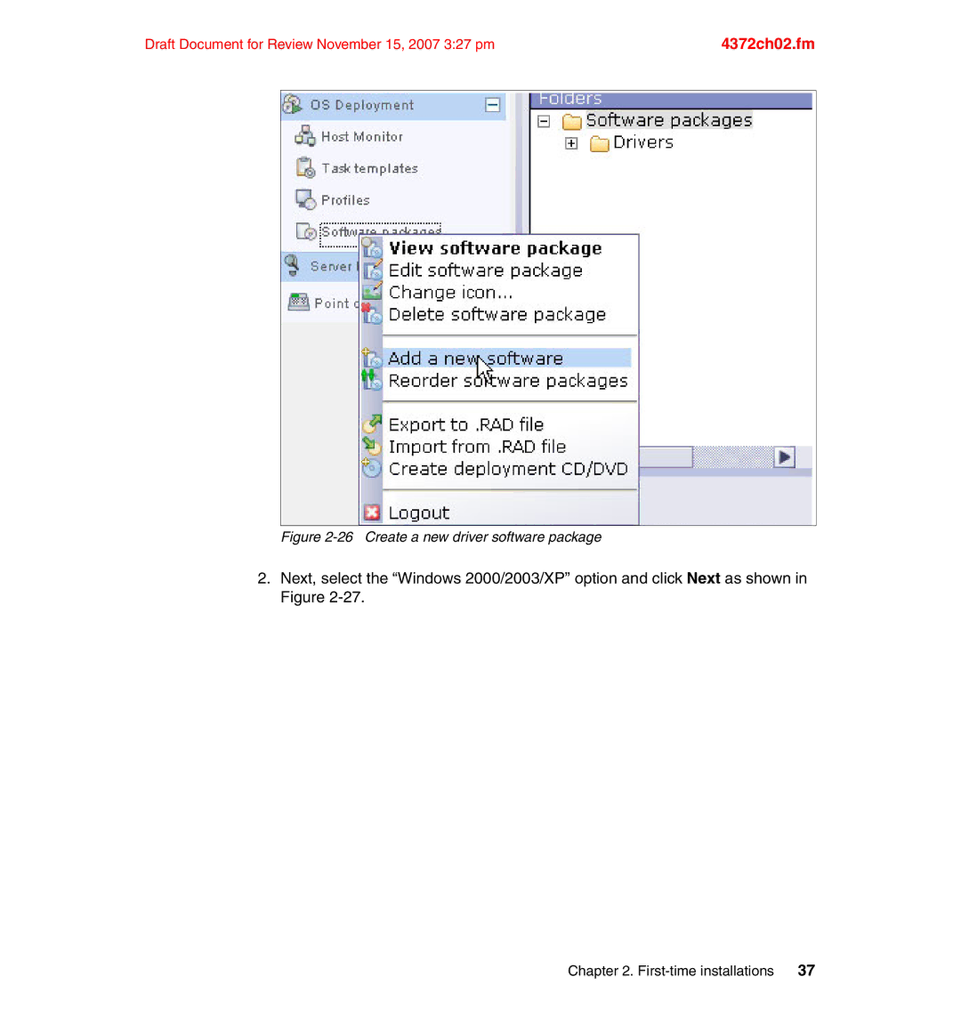 IBM REDP-4372-00 manual Create a new driver software package 