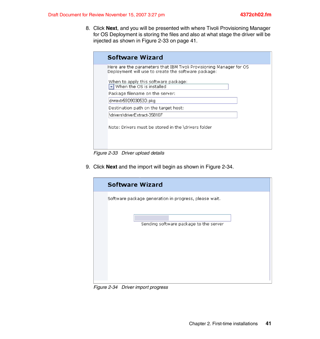 IBM REDP-4372-00 manual Click Next and the import will begin as shown in Figure 