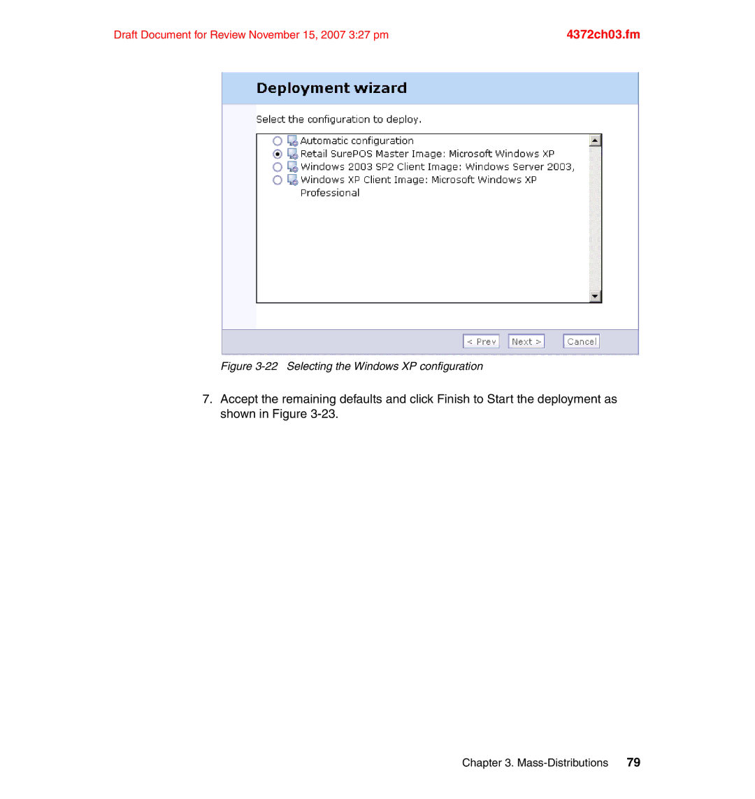 IBM REDP-4372-00 manual Selecting the Windows XP configuration 