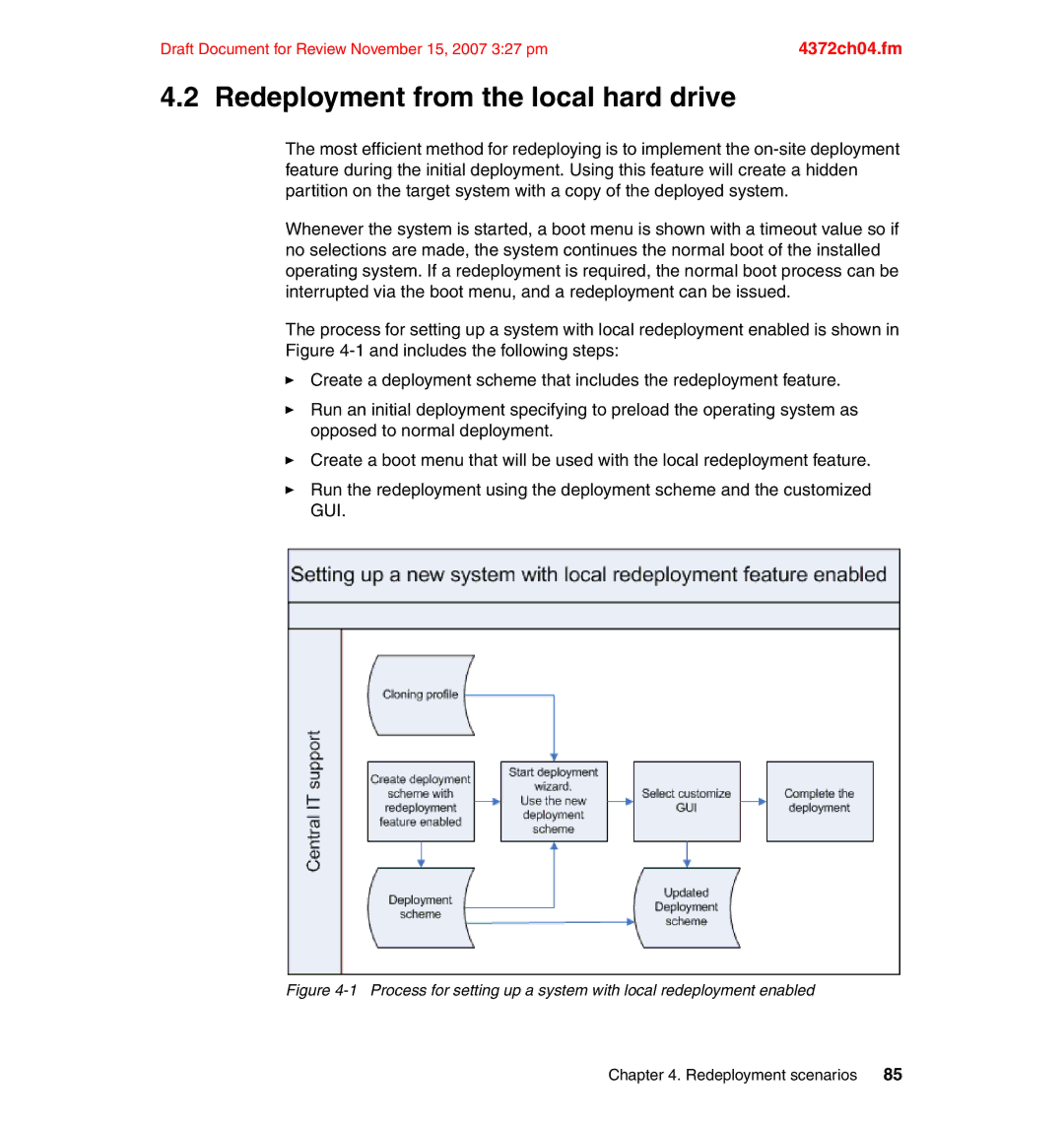 IBM REDP-4372-00 manual Redeployment from the local hard drive 