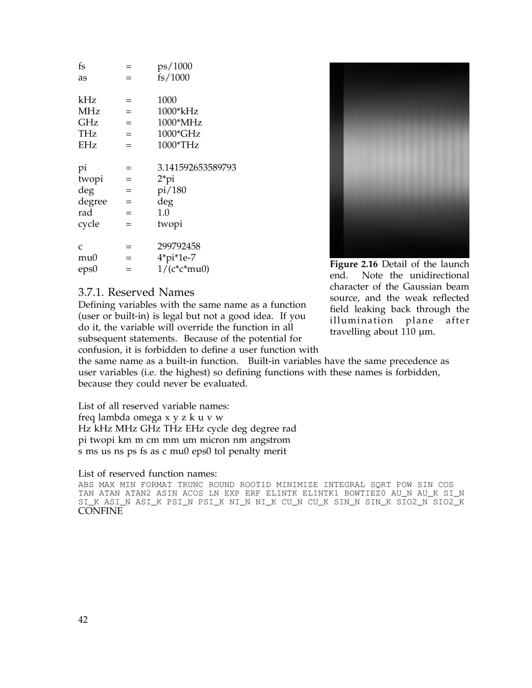 IBM Release 1.93 manual Reserved Names, Confine 