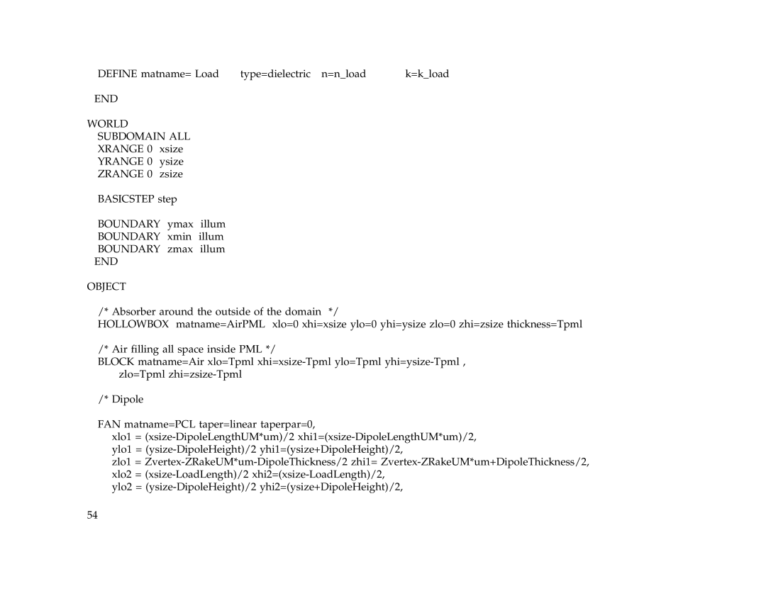 IBM Release 1.93 manual END World Subdomain ALL, END Object 