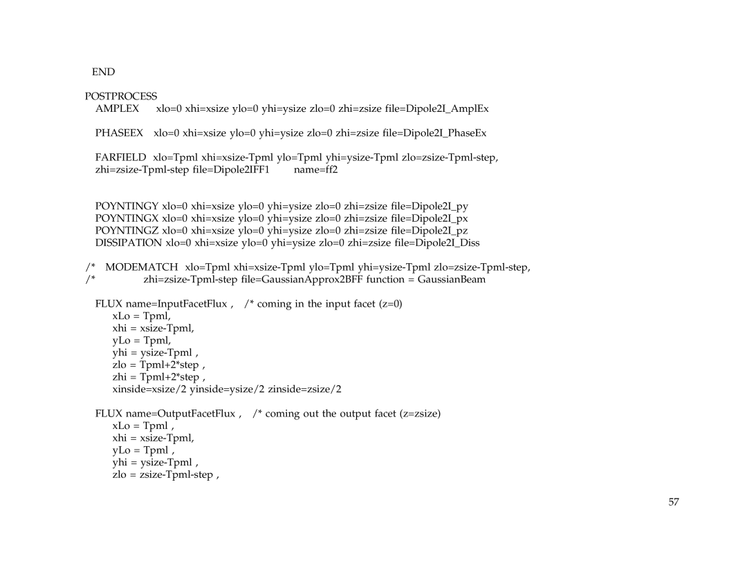 IBM Release 1.93 manual END Postprocess Amplex, Phaseex 