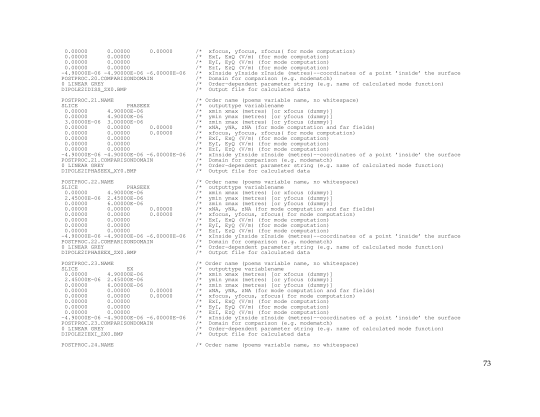 IBM Release 1.93 POSTPROC.20.COMPARISONDOMAIN, DIPOLE2IDISSZX0.BMP, POSTPROC.21.NAME, Slice, POSTPROC.21.COMPARISONDOMAIN 