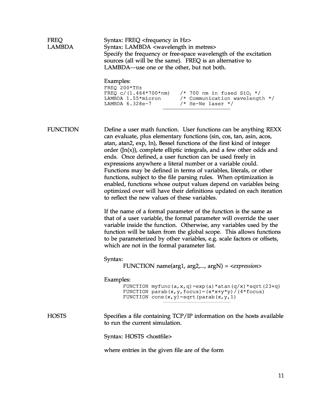 IBM Release 1.93 manual FREQ 200*THz 