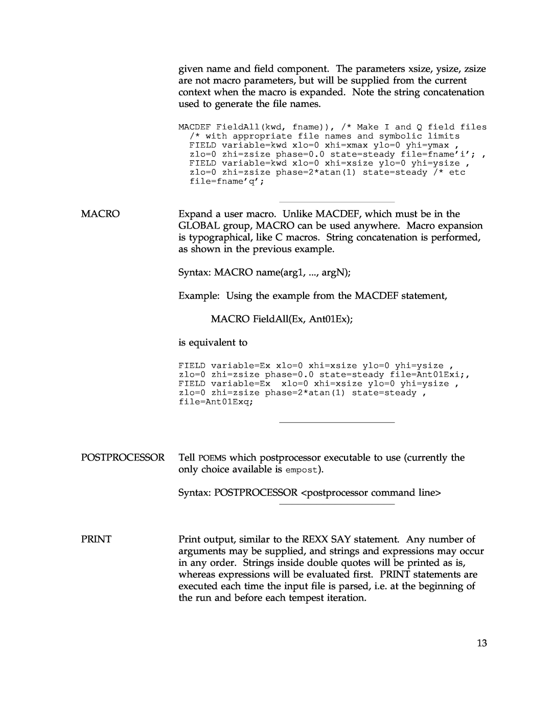 IBM Release 1.93 manual Macro 