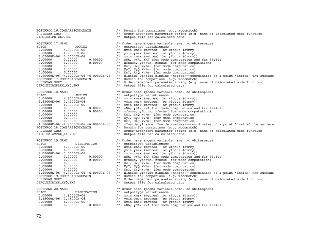 IBM Release 1.93 manual POSTPROC.16.COMPARISONDOMAIN 