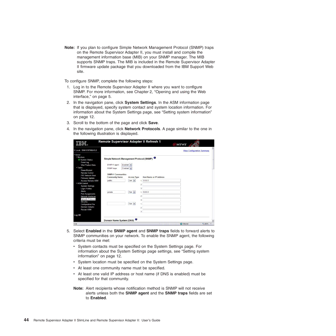 IBM Remote Supervisor Adapter II manual 